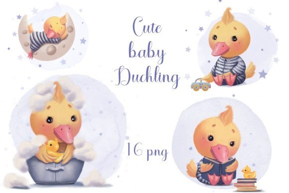 Download Cute Ducklings Clipart, Baby Animals Png - Cute duck Collection