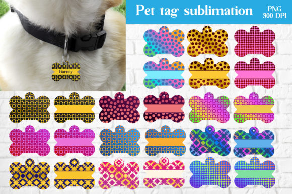 Download Pet Tag Sublimation Design Bundle - Pet Collection