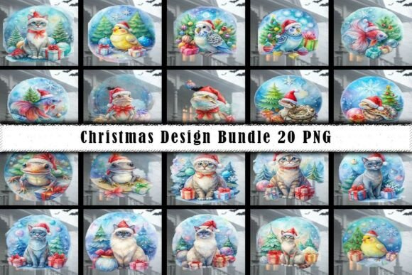 Download Christmas Design with Pets Bundle - Pet Collection