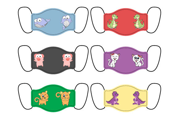 Download Mask Design with Cute Animal Characters - Characters Collection