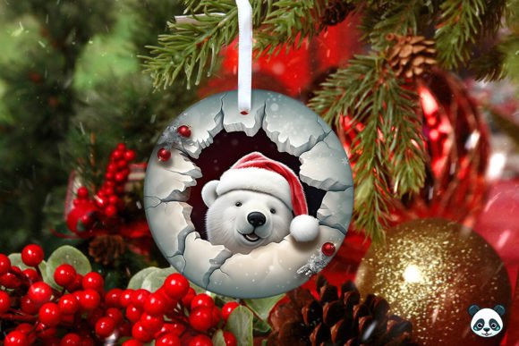 Download Polar Bear 3D Christmas Ornament - Premium Bundle