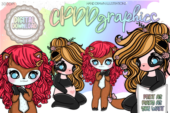 Download CUTE KAWAII ANIMAL CHARACTERS CLIPART - Characters Collection