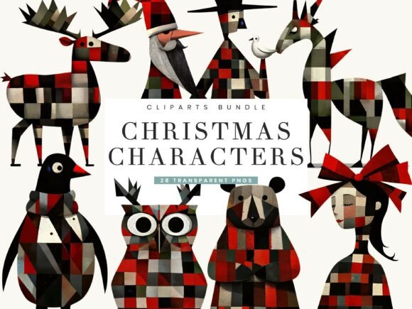 Download Christmas Characters Clipart Bundle - Characters Collection