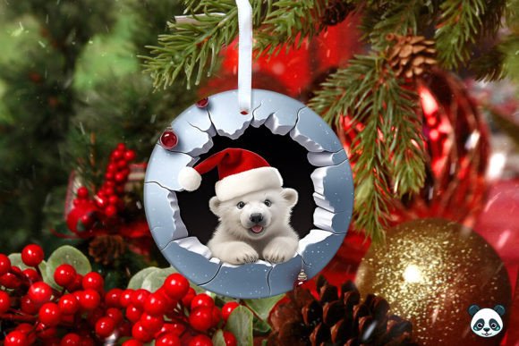 Download Polar Bear 3D Christmas Ornament 5 - Premium Bundle