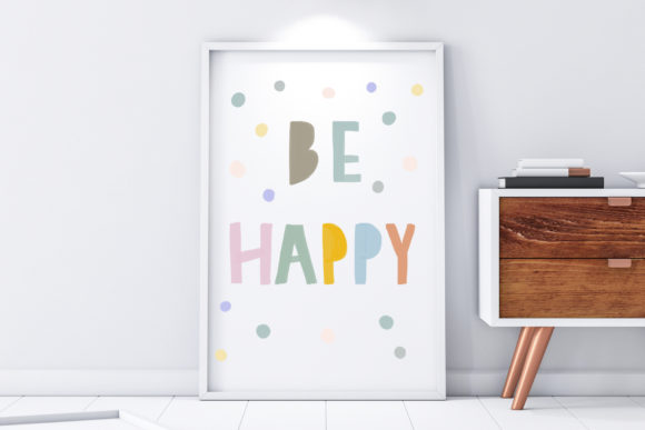 Download Nursery Wall Art-Be Happy - Nursery wall art Collection