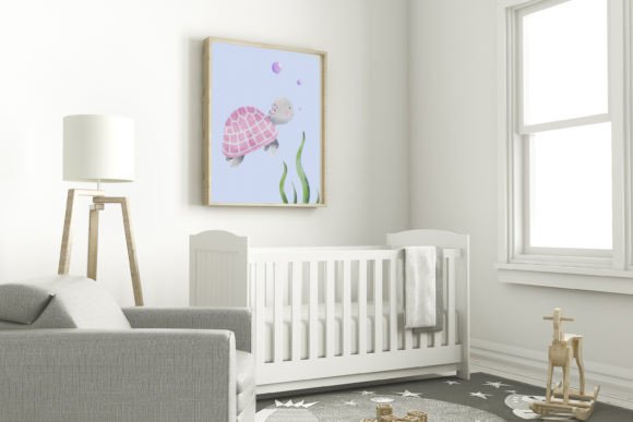 Download Pink Sea Turtle Nursery Wall Art - Nursery wall art Collection