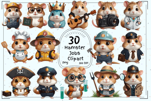 Download 30 Cute Hamster Jobs Clipart - Jobs Collection