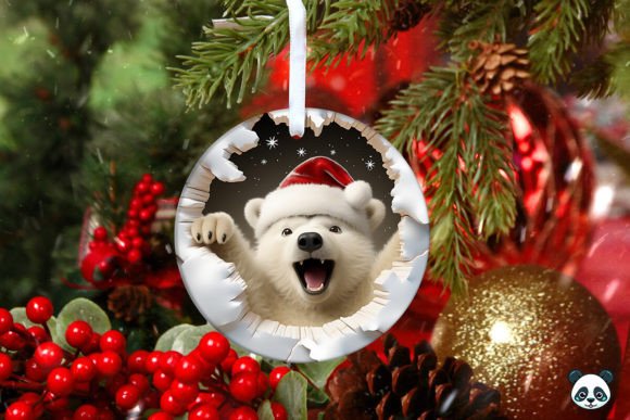 Download Polar Bear 3D Christmas Ornament 4 - Premium Bundle