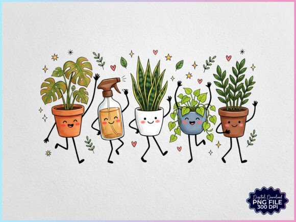 Download Plants Doodles Characters PNG - Characters Collection