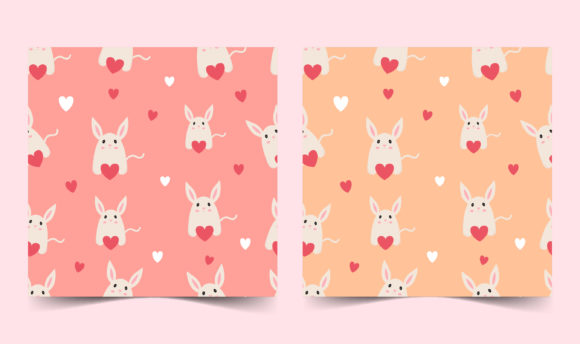 Download Seamless Pattern Cute Animal Characters - Characters Collection