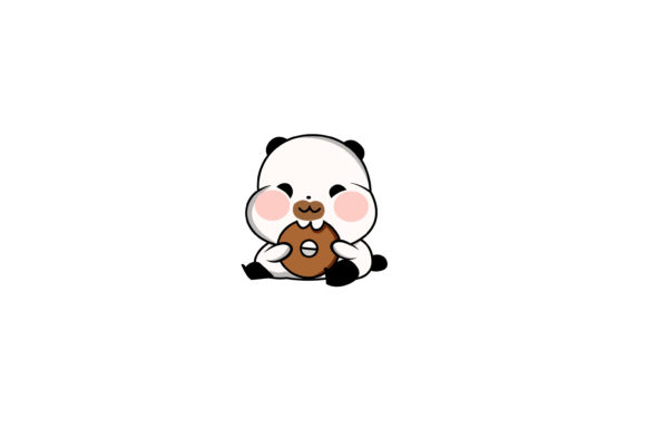 Download Cute Animal Characters Eat Donuts - Characters Collection