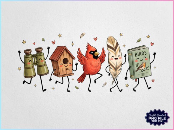 Download Birds Doodles Characters PNG - Premium Resources