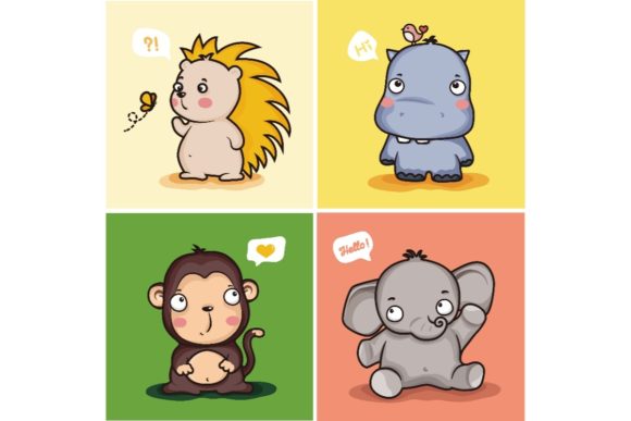 Download Cute Wild Animal Characters - Characters Collection