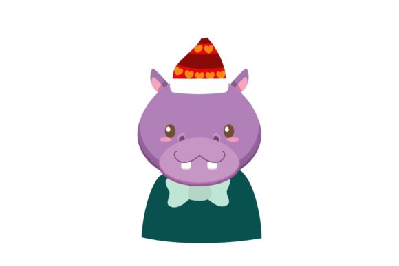 Download Christmas Animal Characters with Hat - Characters Collection