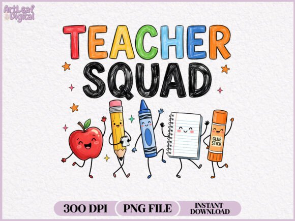 Download Teacher Squad Doodles Characters PNG - Premium Resources
